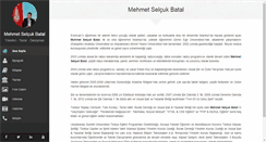 Desktop Screenshot of mehmetbatal.com